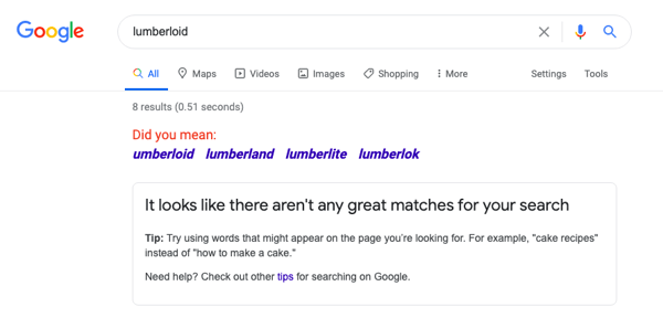 Lumberloid_Google_SERP