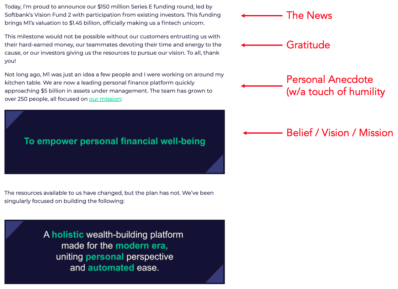Note From Founder The 7 Things that Should Be in Every Founder Letter